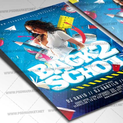Download School Party Flyer - PSD Template-2