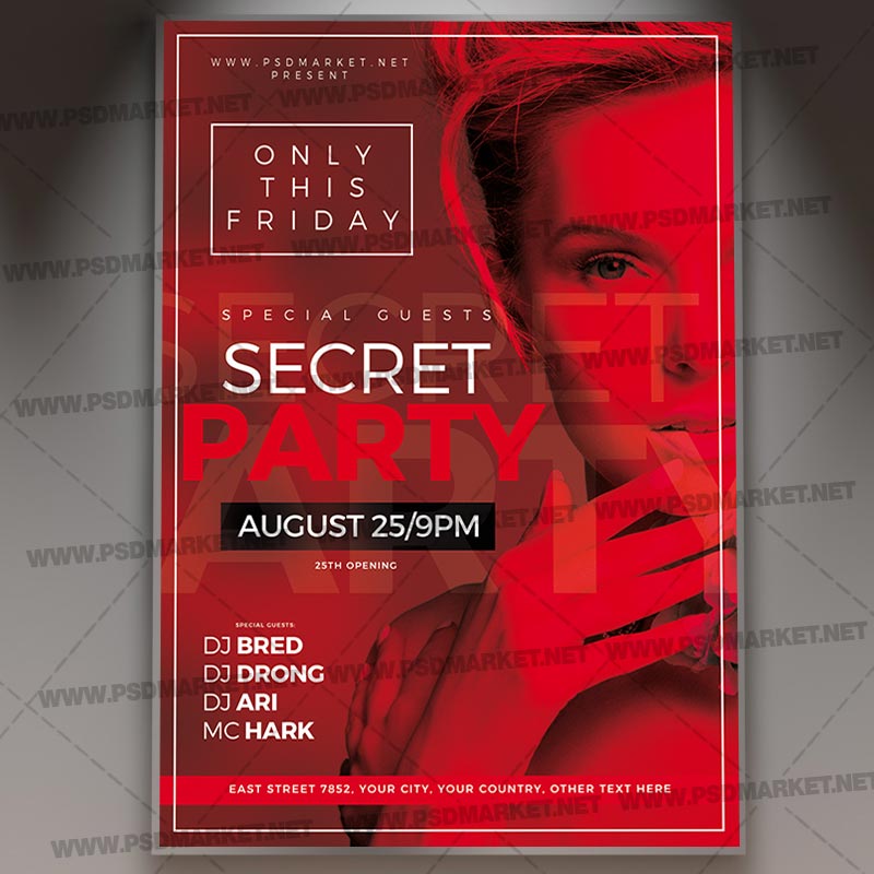 secret_party_flyer_psd_psdmarket_1.jpg Download Secret Party Flyer - PSD Template