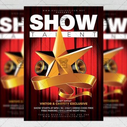 Download Show Talent PSD Flyer Template Now