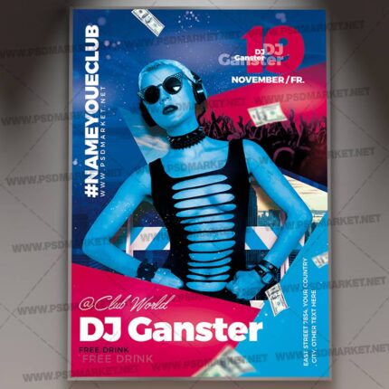 Download Special Guest DJ Flyer - PSD Template