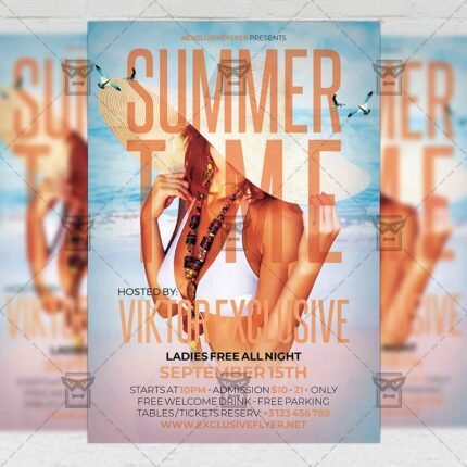 Download Summer Time Nights PSD Flyer Template Now