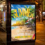 Download Summer Weekend Travel Flyer - PSD Template-3