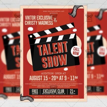 Download Talent Show PSD Flyer Template Now