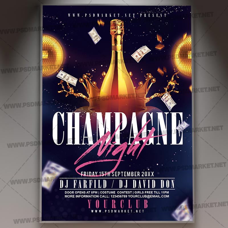 champagne_night_flyer_psd_psdmarket_1.jpg Download Champagne Night Flyer - PSD Template