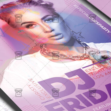 Dj Fridays - Flyer PSD Template | ExclusiveFlyer