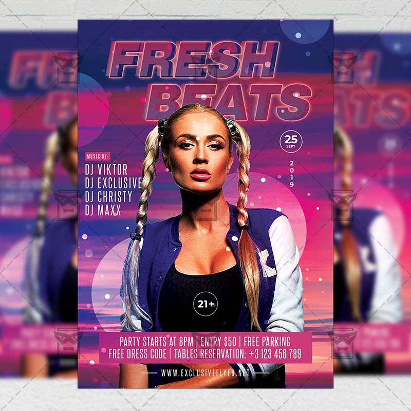 fresh_beats-premium-flyer-template-1.jpg Download Fresh Beats PSD Flyer Template Now