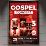 Download Gospel Concert Party Flyer - PSD Template