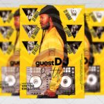 Download Guest Djs Battle PSD Flyer Template Now