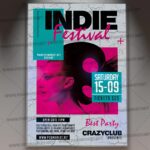 Download Indie Festival Flyer - PSD Template