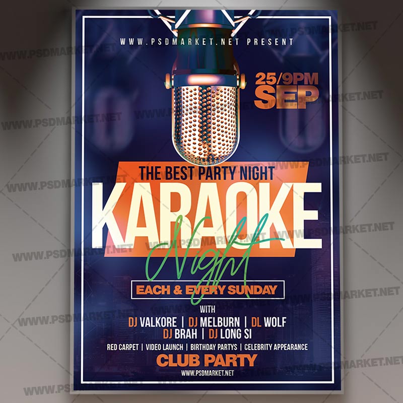 karaoke_party_flyer_psd_psdmarket_1.jpg Download Karaoke Party Flyer - PSD Template