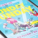 Download Sunday Funday Party PSD Flyer Template Now