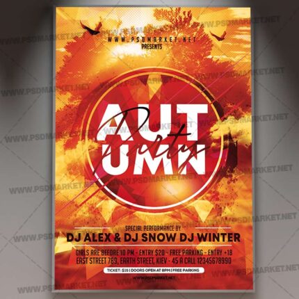 Download Autumn Affair Flyer - PSD Template