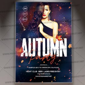 Download Autumn Party Flyer - PSD Template
