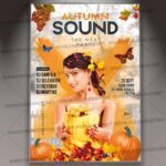 Download Autumn Sound Party Flyer - PSD Template
