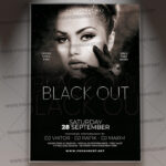Download Black Out Flyer - PSD Template