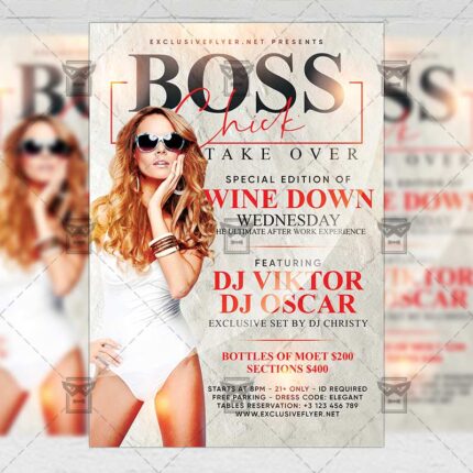 Download Boss Chick Take Over PSD Flyer Template Now