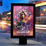 Download CandyLand Night PSD Flyer Template Now
