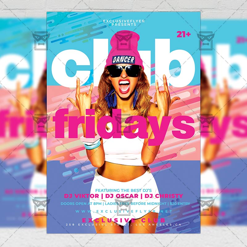 club_fridays-premium-flyer-template-1.jpg Download Club Fridays PSD Flyer Template Now