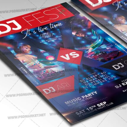 Download DJ Festival USA Flyer - PSD Template-2