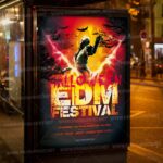 Download Halloween EDM Festival Flyer - PSD Template-3