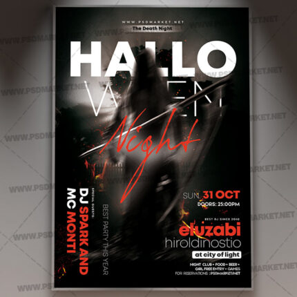 Download Halloween Event Flyer - PSD Template