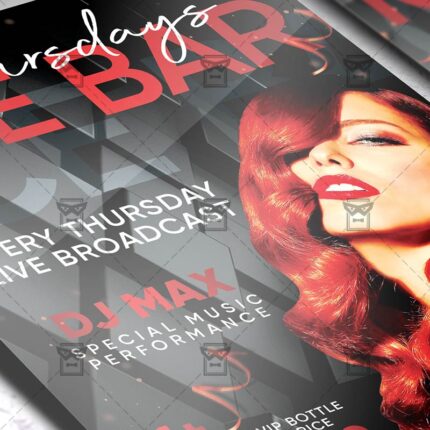 Download Ice Bar Thursdays PSD Flyer Template Now