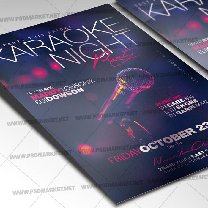 Download Open Mic Flyer - PSD Template | PSDmarket