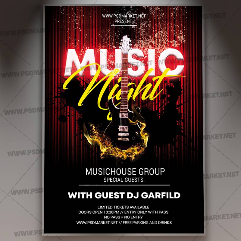 Night Of Kings Flyer Psd