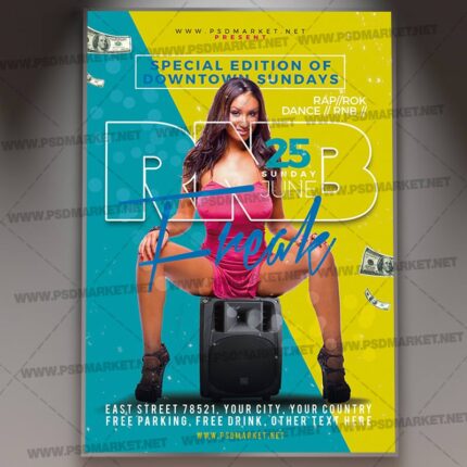 Download RNB Freak Flyer - PSD Template