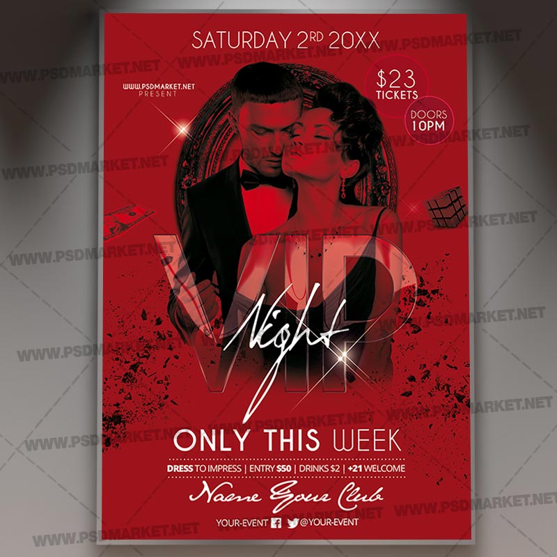 Night Of Kings Flyer Psd