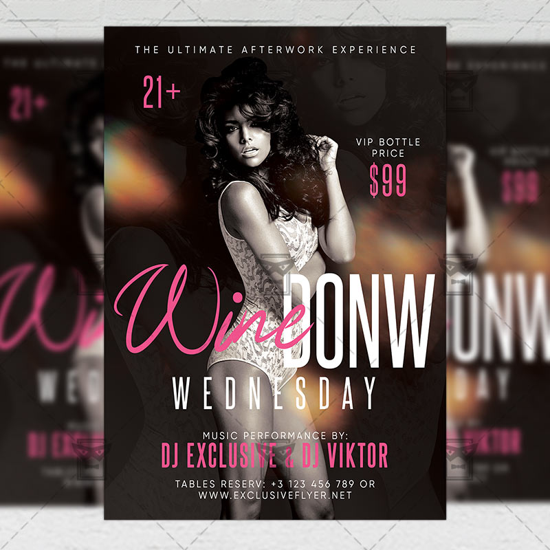 wine_down_wednesday-premium-flyer-template-1.jpg Download Wine Down Wednesday PSD Flyer Template Now