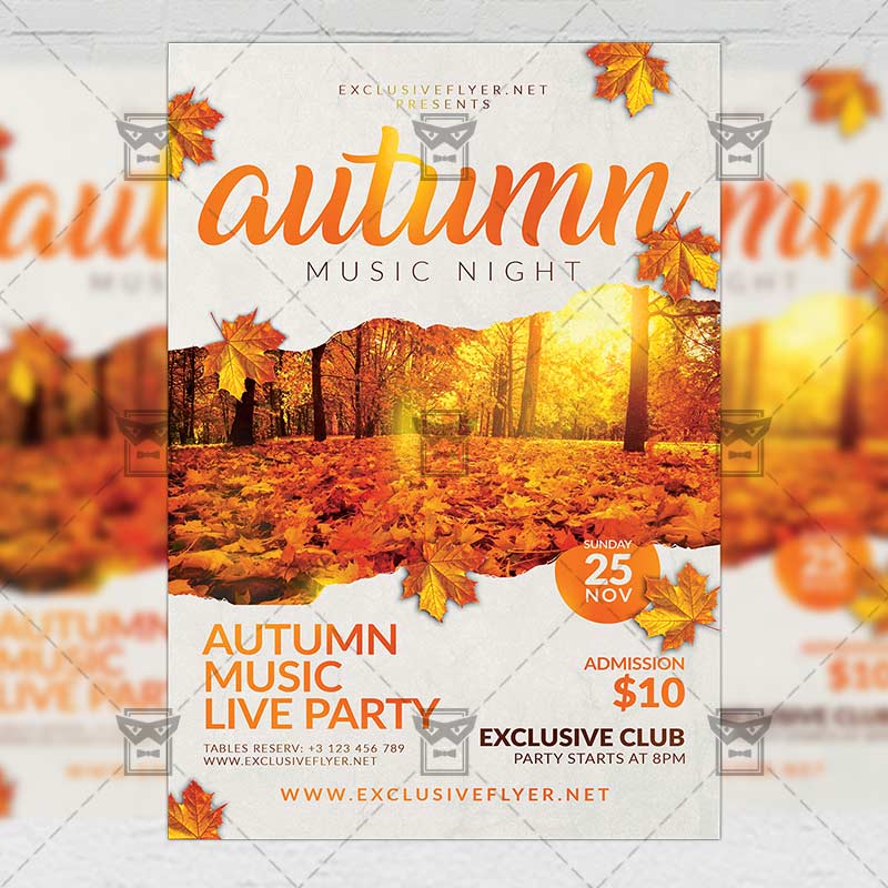 autumn_music_night-premium-flyer-template-1.jpg Autumn Music Night Flyer - Seasonal A5 Template