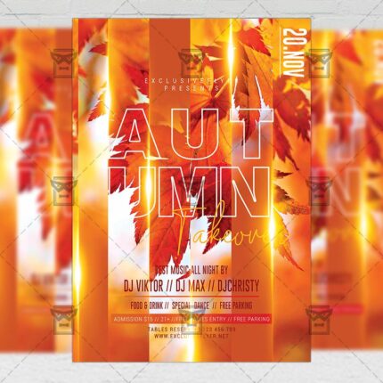 Autumn Takeover Flyer - Seasonal PSD Template