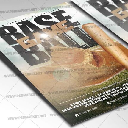 Download Baseball Game Event Flyer - PSD Template-2
