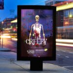 Download Be Creepy PSD Flyer Template Now