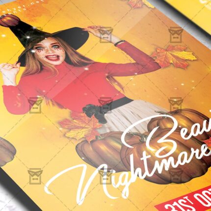 Download Beautiful Nightmare PSD Flyer Template Now