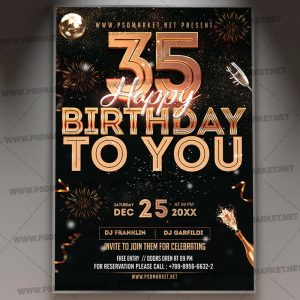 Download Birthday To You Flyer - PSD Template