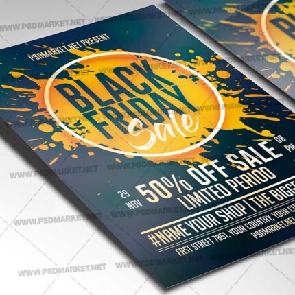 Download Black Sale Flyer - PSD Template-2