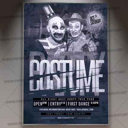 Download Costume Party Flyer - PSD Template