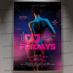 Download DJ Fridays Flyer - PSD Template