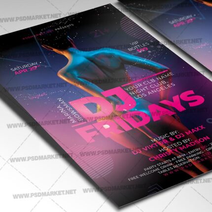 Download DJ Fridays Flyer - PSD Template-2