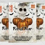 Full of Fear Night Flyer - Seasonal A5 Template