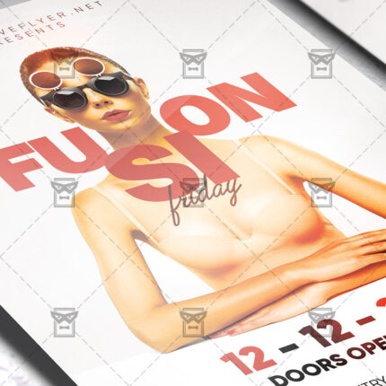 Download Fusion Friday Flyer - Club A5 PSD Template