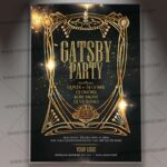 Download Gatsby Party Event Flyer - PSD Template