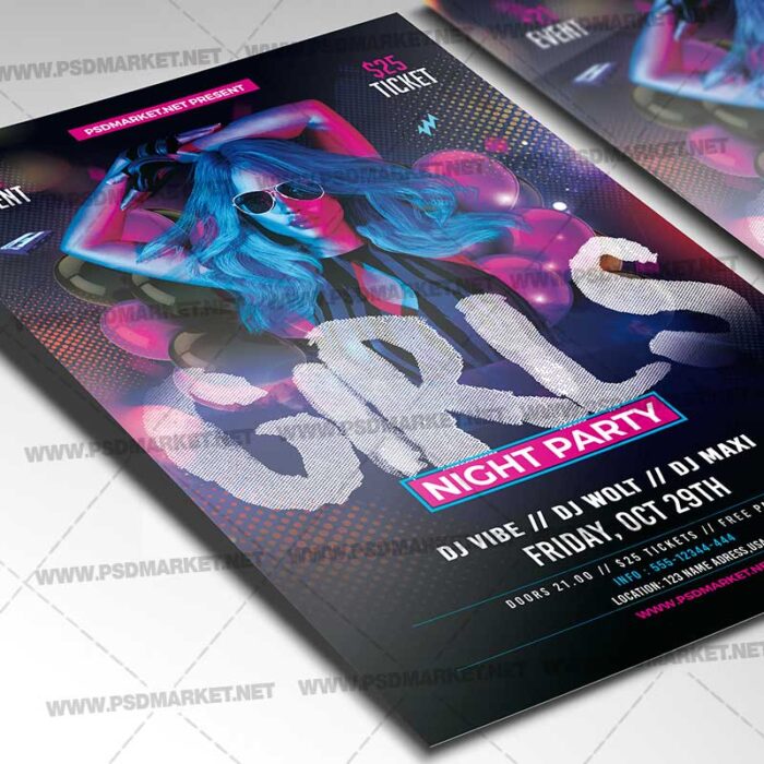 Download Ladies Night Flyer - PSD Template | PSDmarket