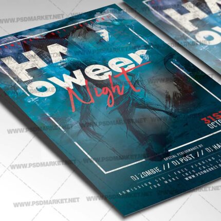 Download Halloween Night Event Flyer - PSD Template-2