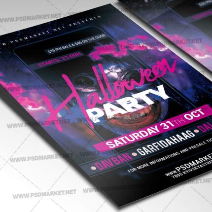 Download Halloween Party Flyer - PSD Template-2