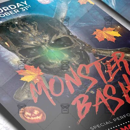 Download Monster Bash PSD Flyer Template Now
