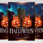 Night of the Halloween Flyer - Seasonal A5 Template