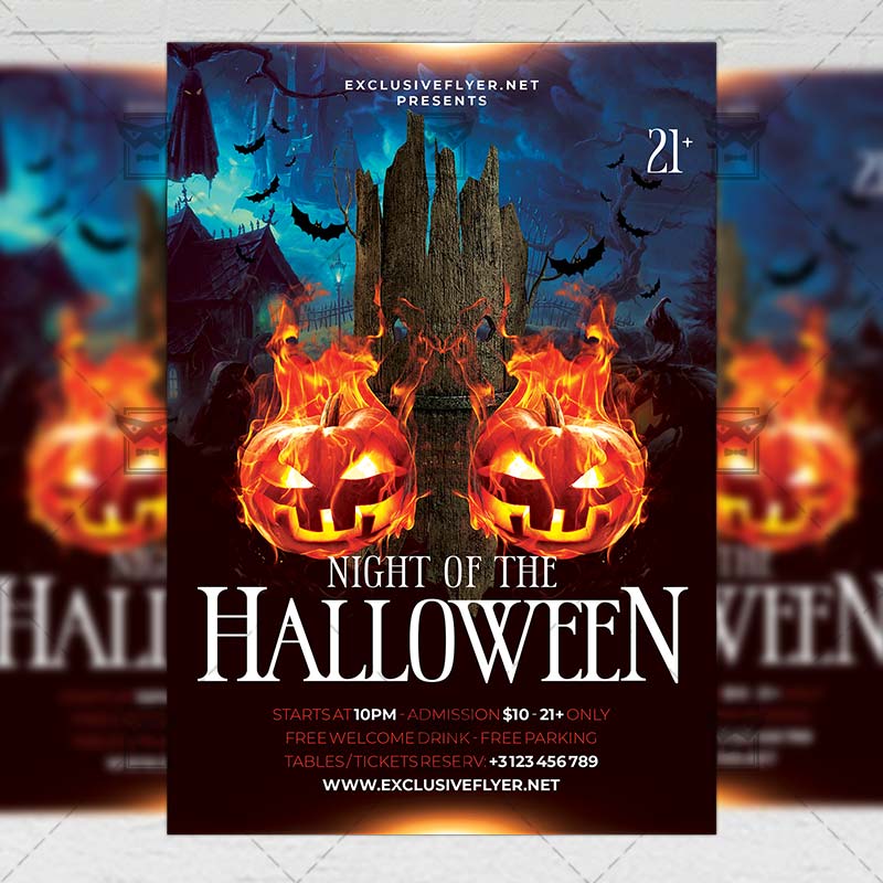 night_of_halloween-premium-flyer-template-1.jpg Night of the Halloween Flyer - Seasonal A5 Template